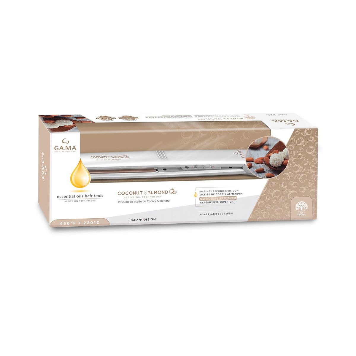 GAMA - Plancha de Pelo Gama Elegance Coco & Almond