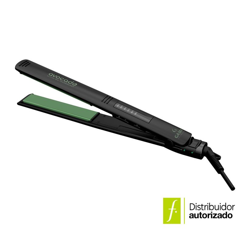 GAMA - Plancha para cabello Gama Led Essencia Aguacate | Placas Cerámica | Generador de Iones| Temperatura máxima 230°C