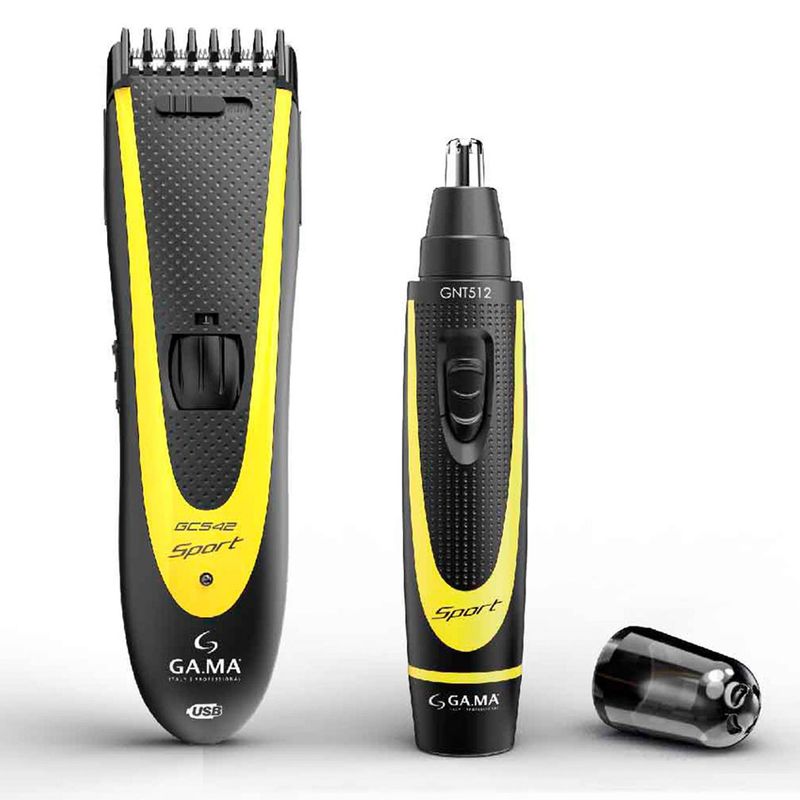 GAMA - Recortadora Gama + Trimmer de Nariz GNT 512 1 Cabezal Inalámbrica