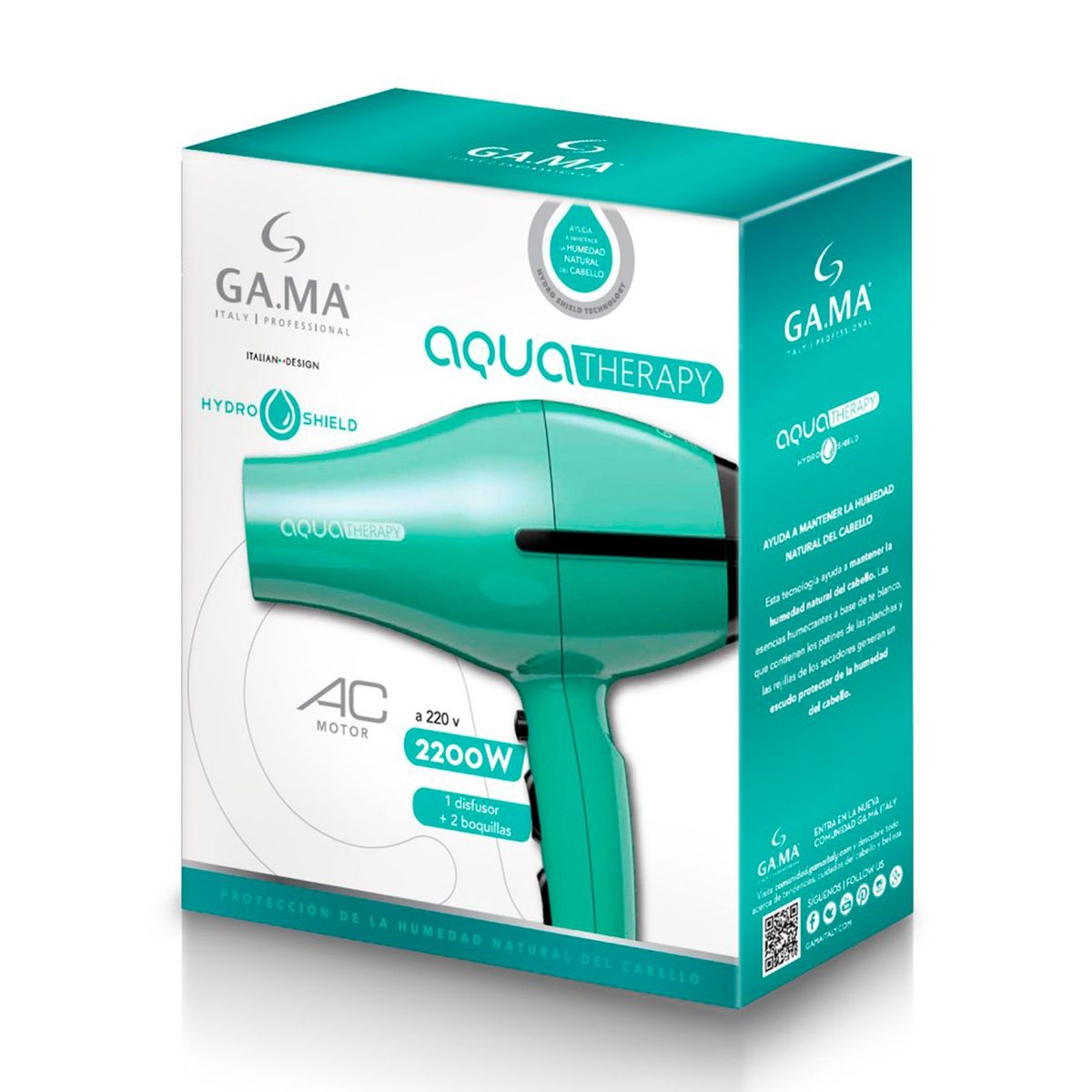 GAMA - Secador de cabello GAMA BECHD0000002380 Número de velocidades 3
