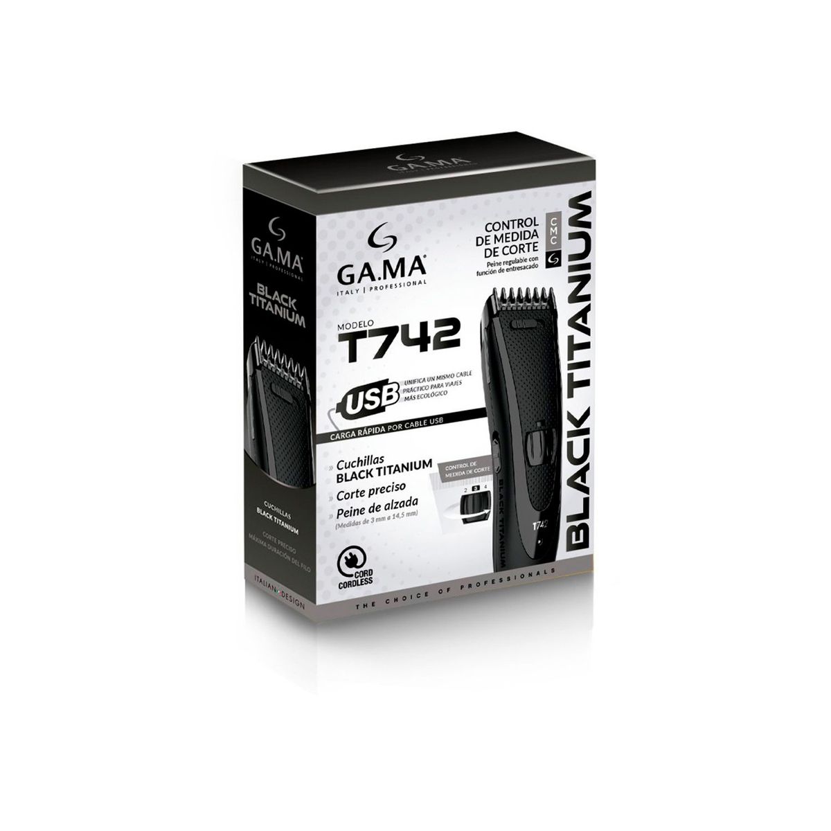 GAMA - Clipper Gama Black Titanium T742 Bat