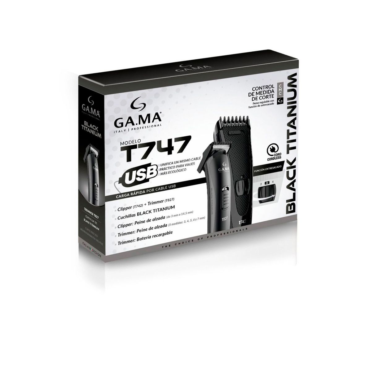 GAMA - Clipper Gama Black Titanium T747 Bat