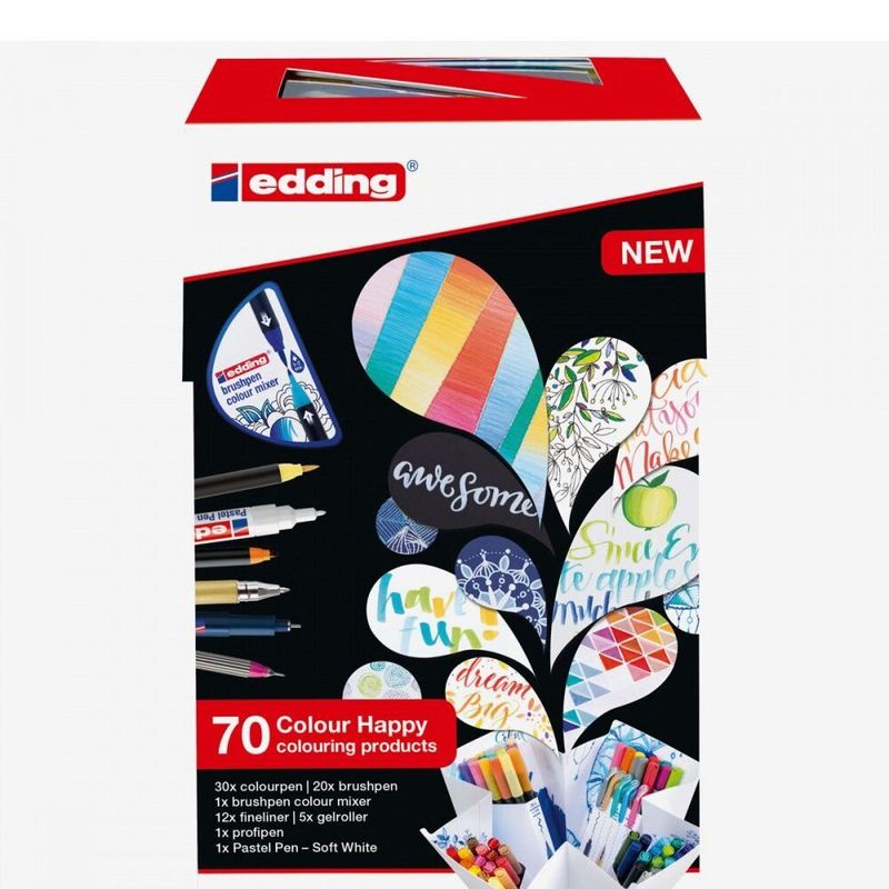 EDDING - Caja edding marcadores colour happy big box 69+1