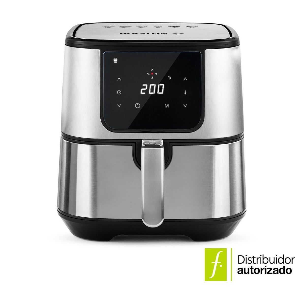 HOLSTEIN HOUSEWARES - Freidora de Aire Sin Aceite Holstein 5.5 Litros Air Fryer Digital