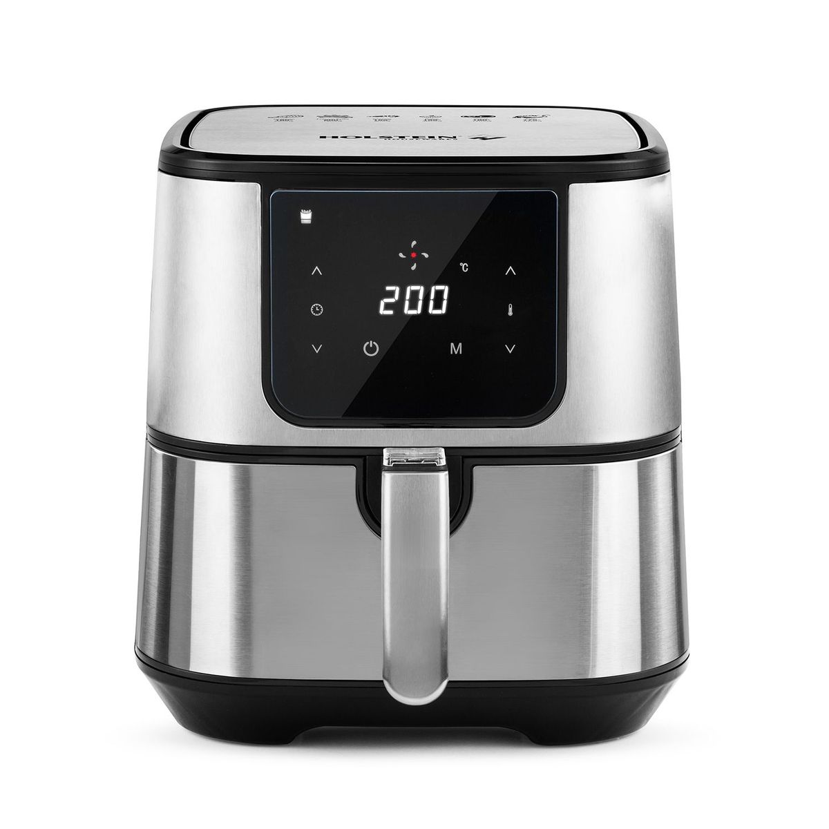 HOLSTEIN HOUSEWARES - Freidora de Aire Sin Aceite Holstein 5.5 Litros Air Fryer Digital