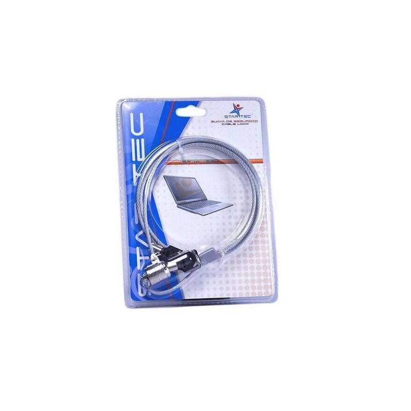 STARTEC - Guaya para portátil star tec st-kl-02k llave 1.5mt