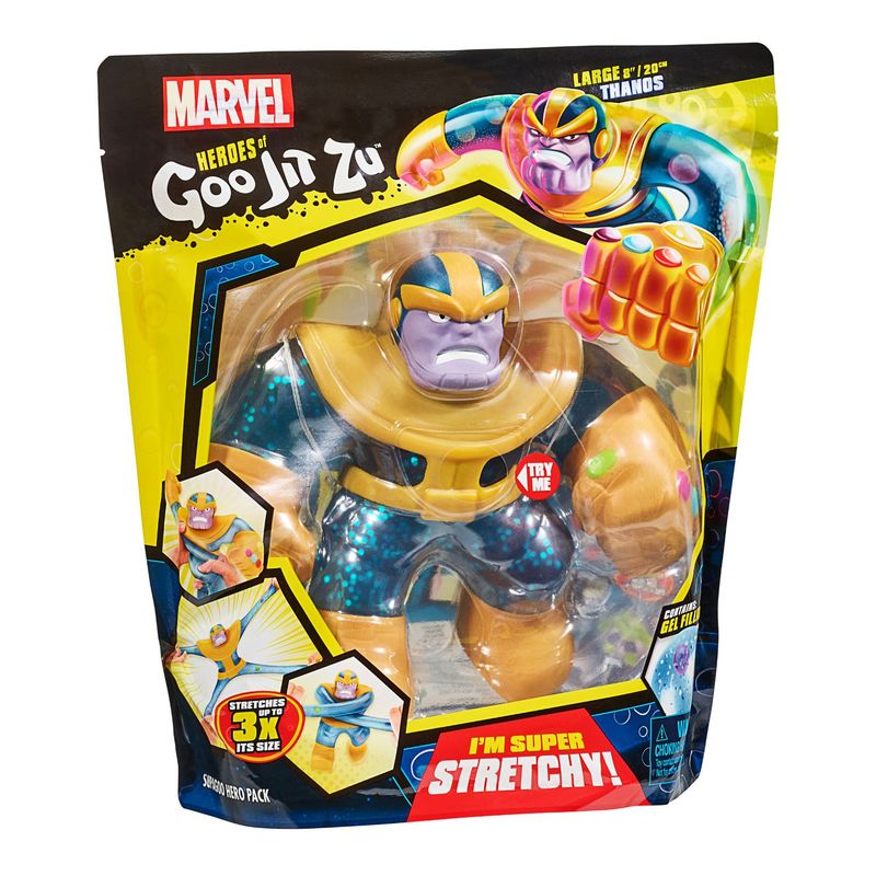 GOO JIT ZU - Goo Jit Zu Héroe Marvel de Lujo Thanos 12"