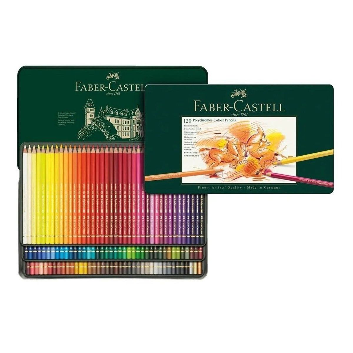 FABER CASTELL - Colores faber castell polychromos x 120 uds