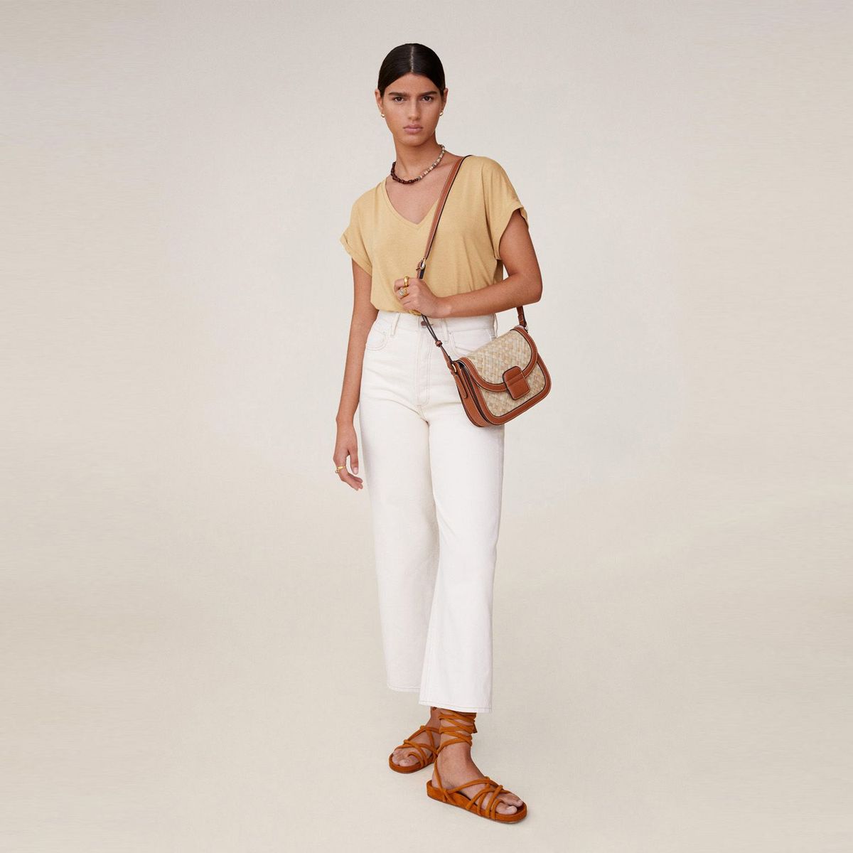 MANGO - Camiseta Mujer Manga corta MANGO