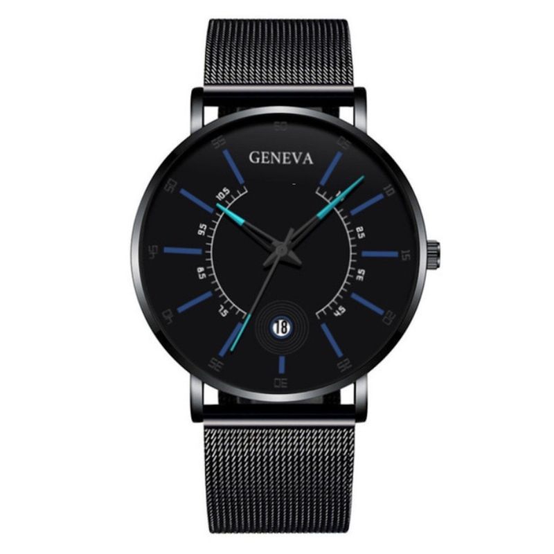 GENERICO - Reloj cuarzo pulso malla acero ultrafino