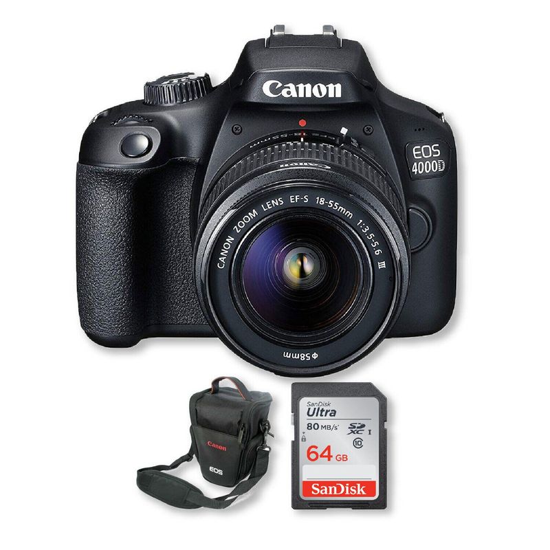 CANON - Canon 4000d lente 18-55mm + memoria 64gb + bolso