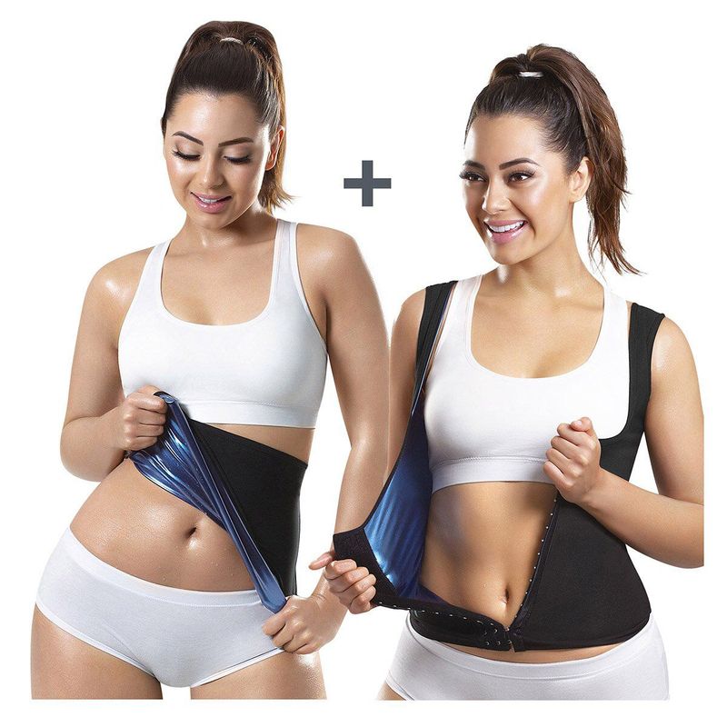 THERMO SHAPERS - Combo: cinturilla dama + chaleco con broches dama