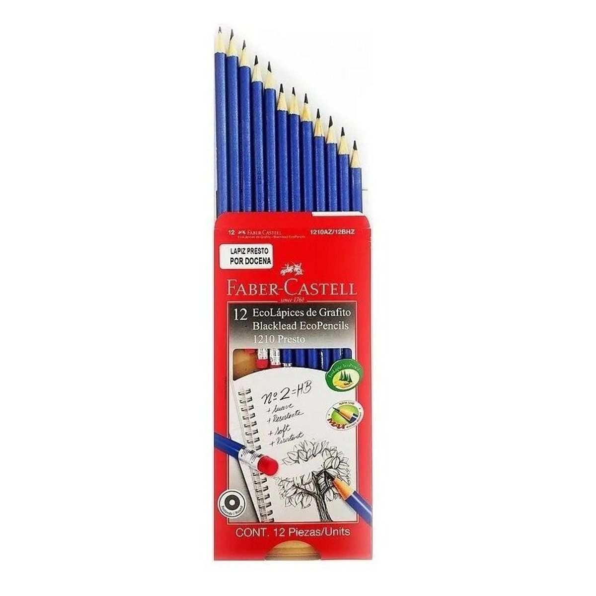 FABER CASTELL - Lápiz Faber Castell Presto Hb X 12 Uds