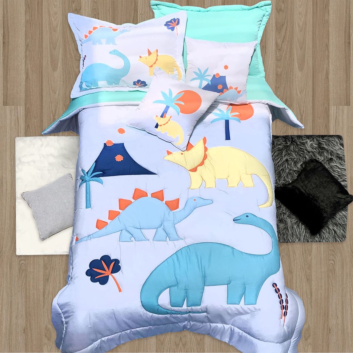 MY HOME STORE - Edredón Infantil Polialgodón Dinosaurio