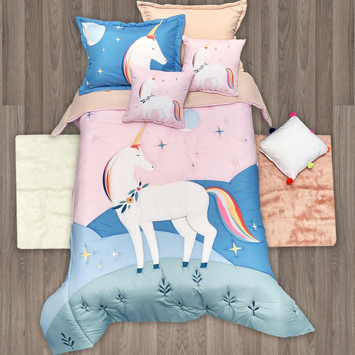 MY HOME STORE - Edredón Infantil Polialgodón Unicornio