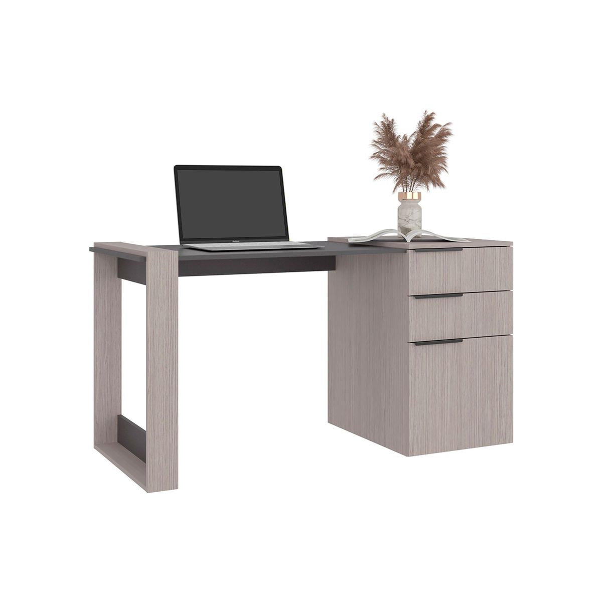 RTA DESIGN - Escritorio Office Positano Plomo    75.7 x 142 x 64.5 cm  RTA Design