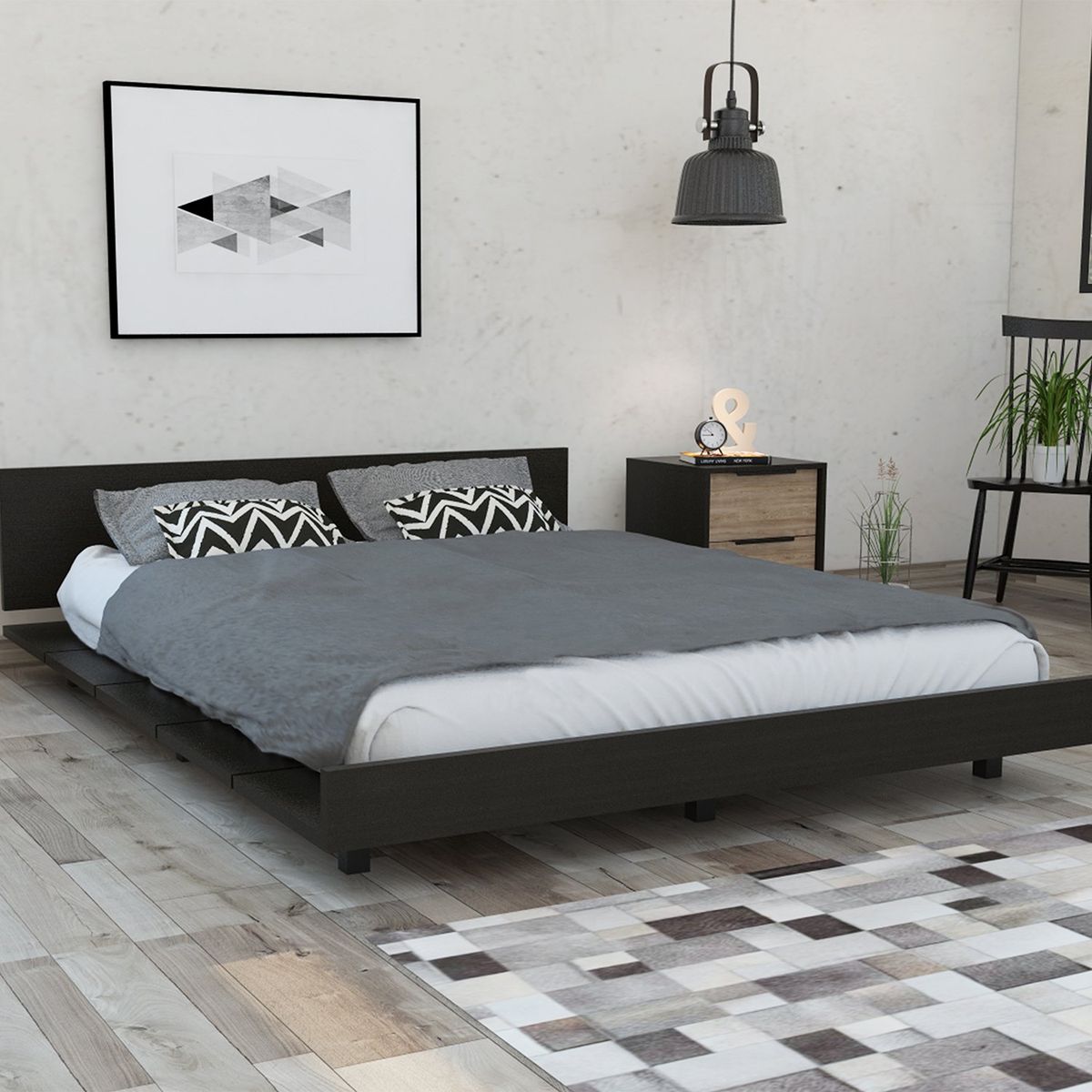 RTA DESIGN - Cama para Colchón Queen en Aglomerado 160 x 212 cm RTA Design