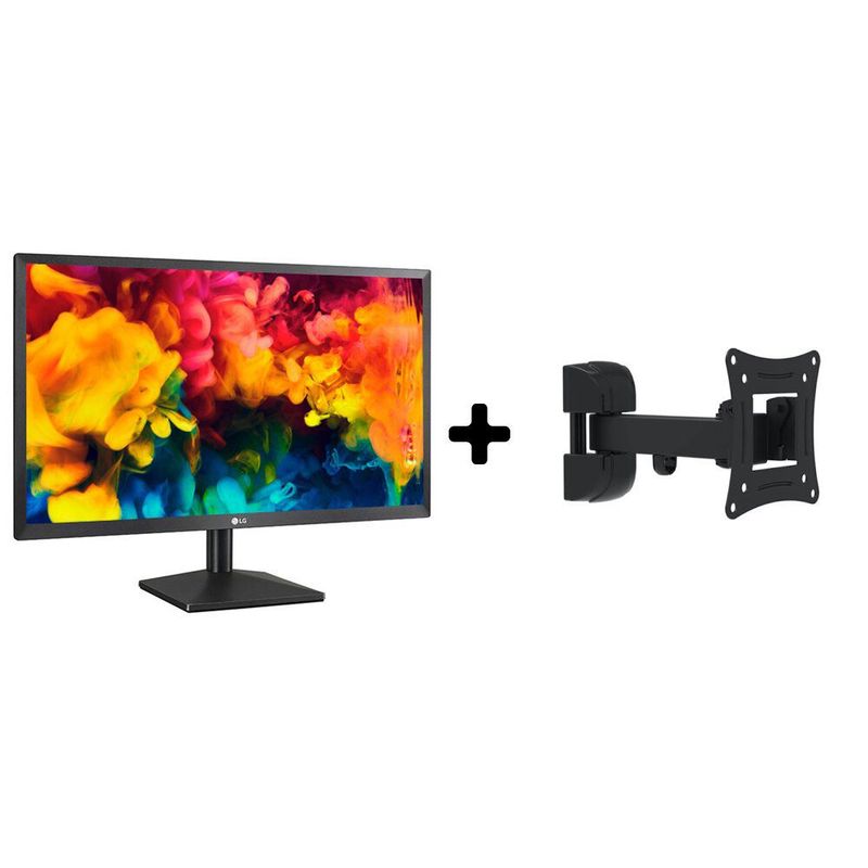 LG - Monitor lg 22 full hd 22mk400h-b + soporte brazo