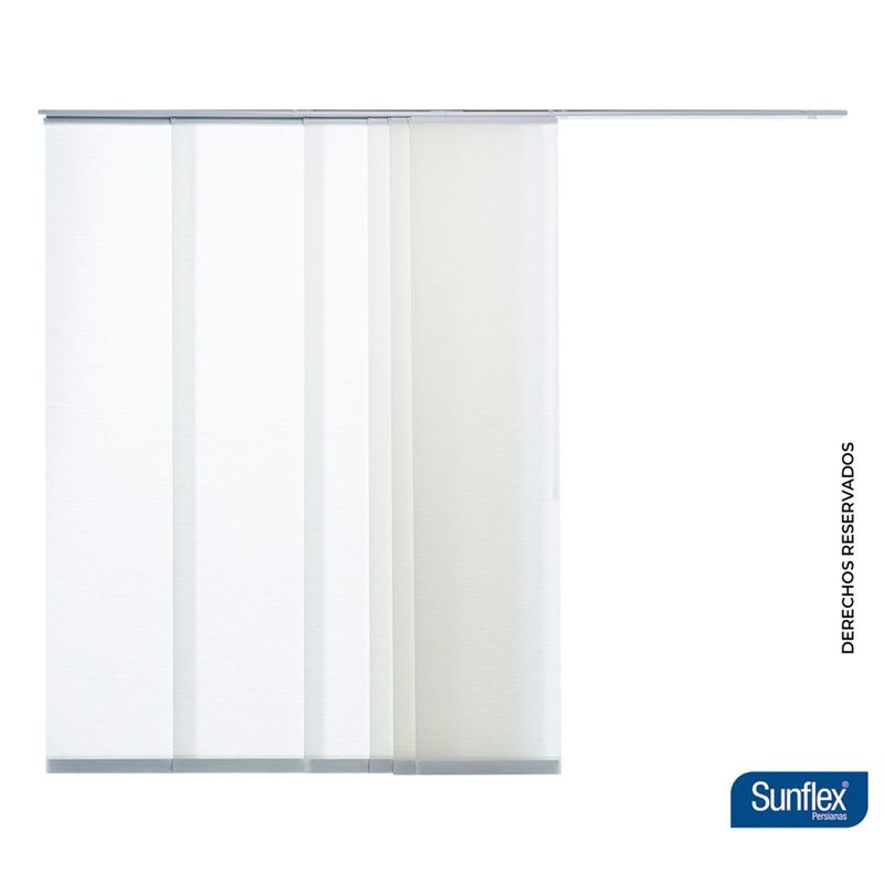 SUNFLEX - Cortina Panel Japonés Blanco Shale 