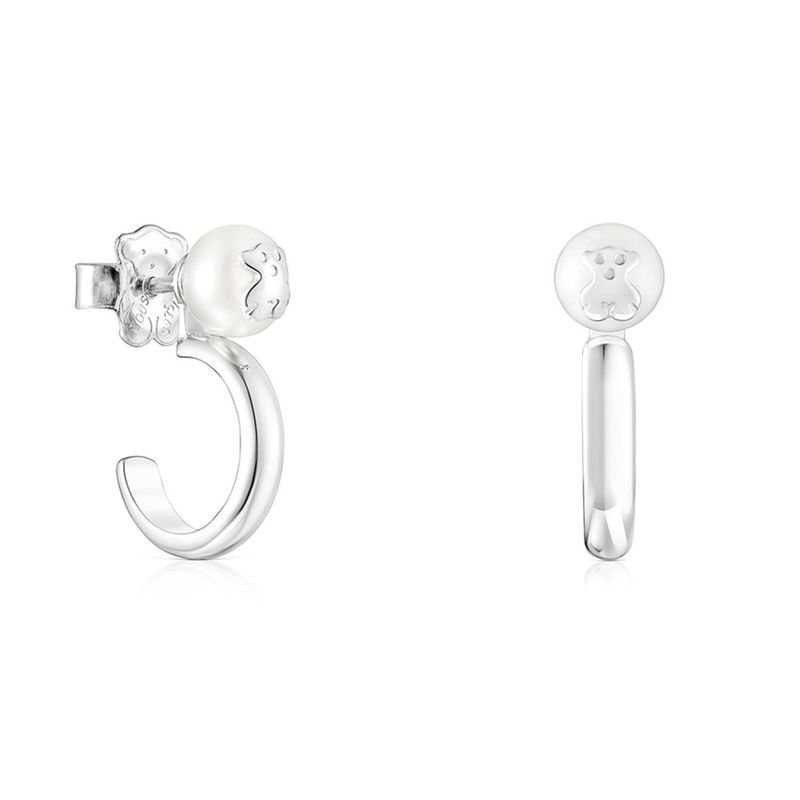 TOUS - Aretes  Tous Para Mujer con Pearl kaos Icon Plata 
