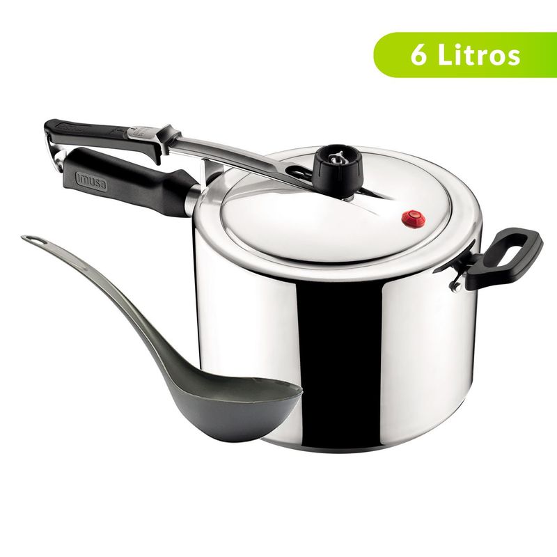 IMUSA - Olla a Presión Imusa Aluminio 6 lt+Cucharón