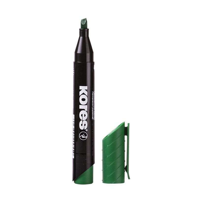 KORES - Marcador kores permanente punta biselada x 12 uds