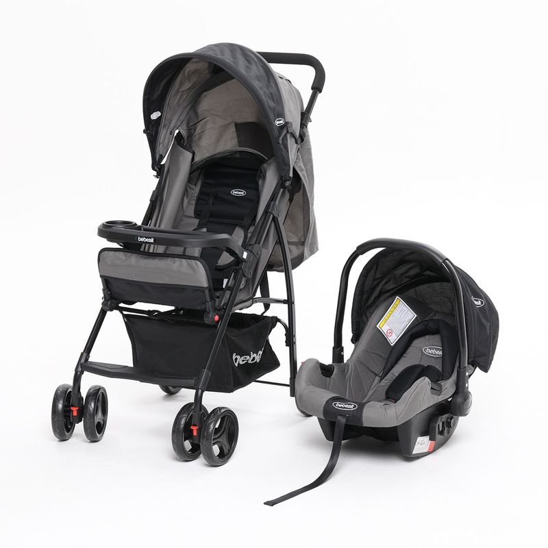 BEBESIT - Coche para bebé Bebesit Summer Travel system cuatro ruedas Gris