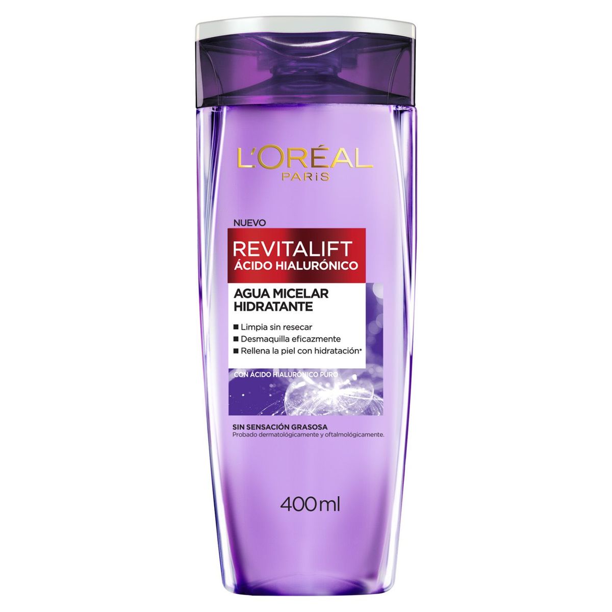 LOREAL PARIS - Agua Micelar Revitalift Loreal Paris para Todo tipo de piel 400 ml
