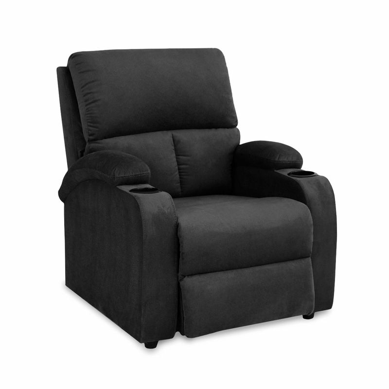 MICA - Silla Reclinable Moderna 1 Puesto Microfibra Push Arm New Rest 82 x 92 x  95 cm Mica - Mueble