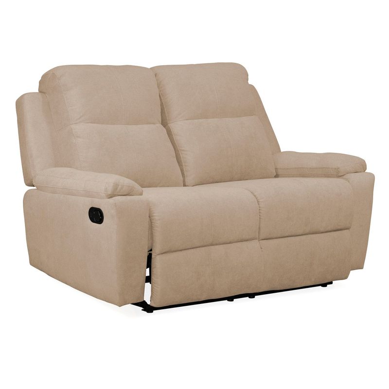 ELITE LIVING - Sofá Reclinable Moderno Microfibra 2 Puestos Marsella 150 x 100 x 80 cm Elite Living - Mueble