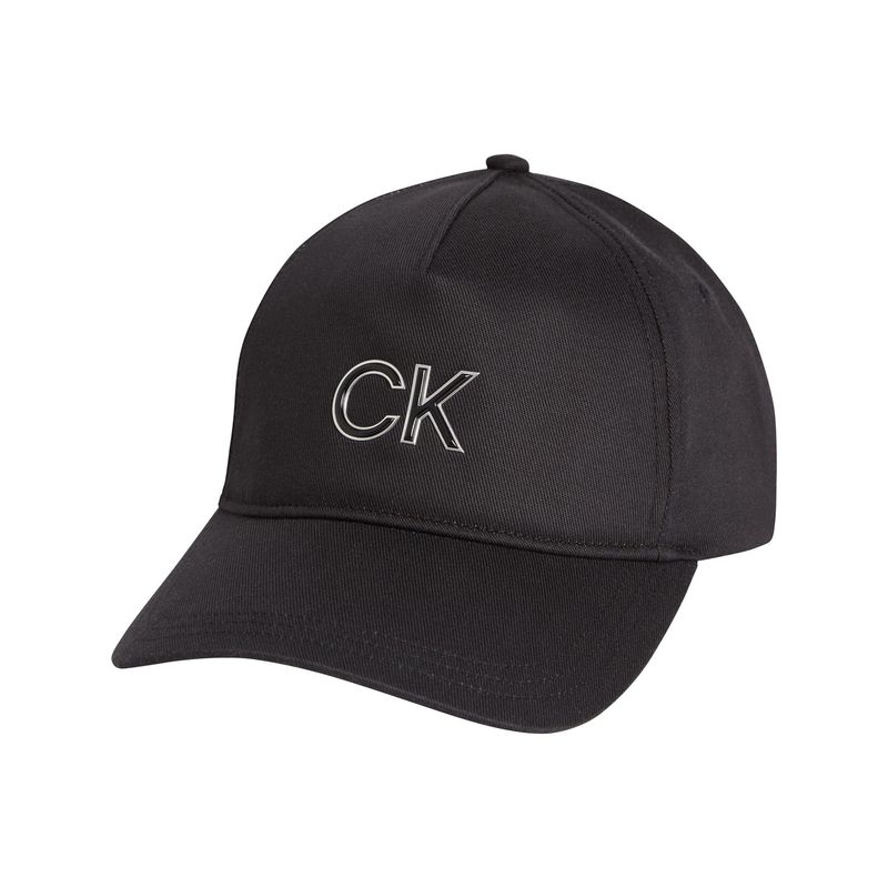 CALVIN KLEIN - Gorra Negra Con Monograma Metálico Para Mujer Calvin Klein