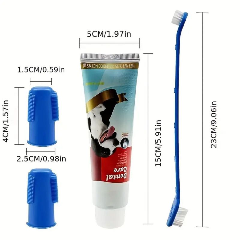 GENERICO - Crema Dental Para Perro  Cepillos