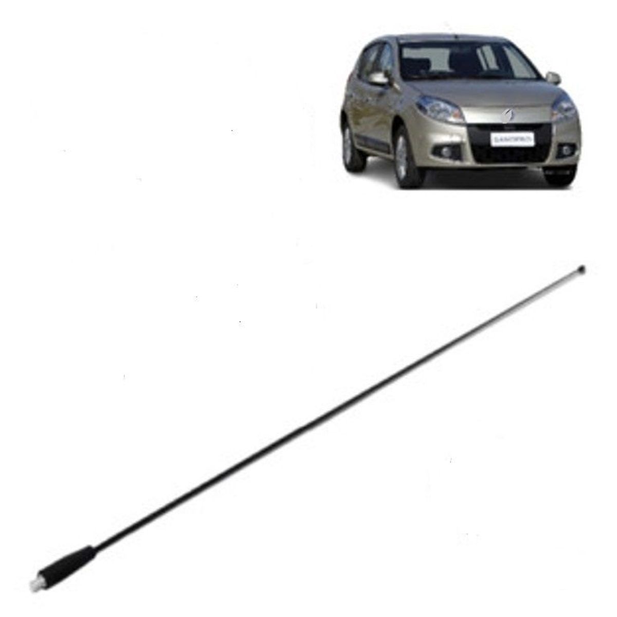 GENERICO - antena renault sandero de 22 pulgadas o 55 cms de largo