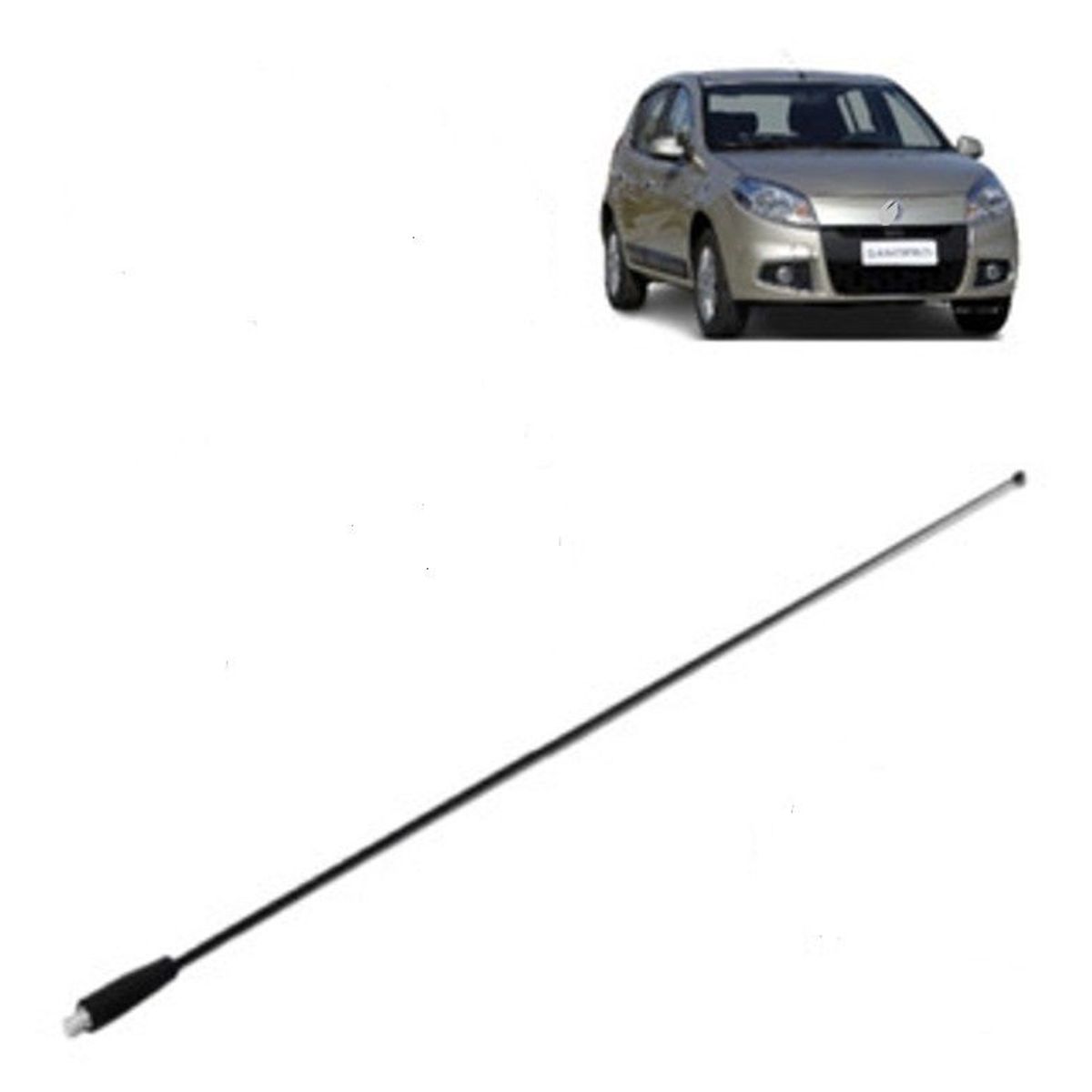 GENERICO - antena renault sandero de 22 pulgadas o 55 cms de largo
