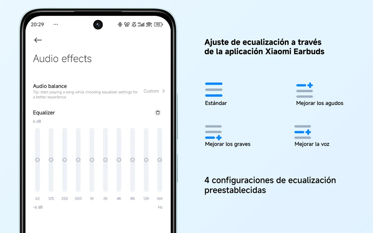 Configuraciones de ecualización Redmi Buds 6 Lite