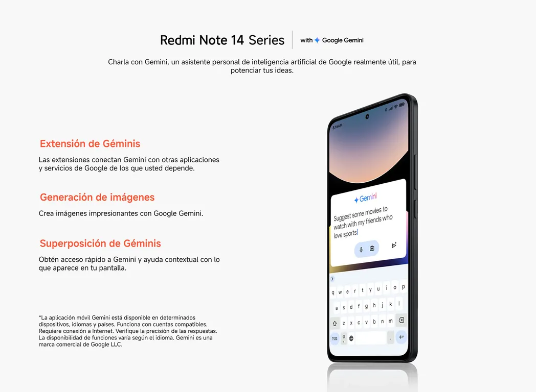 Redmi Note 14 5G con Google Gemini
