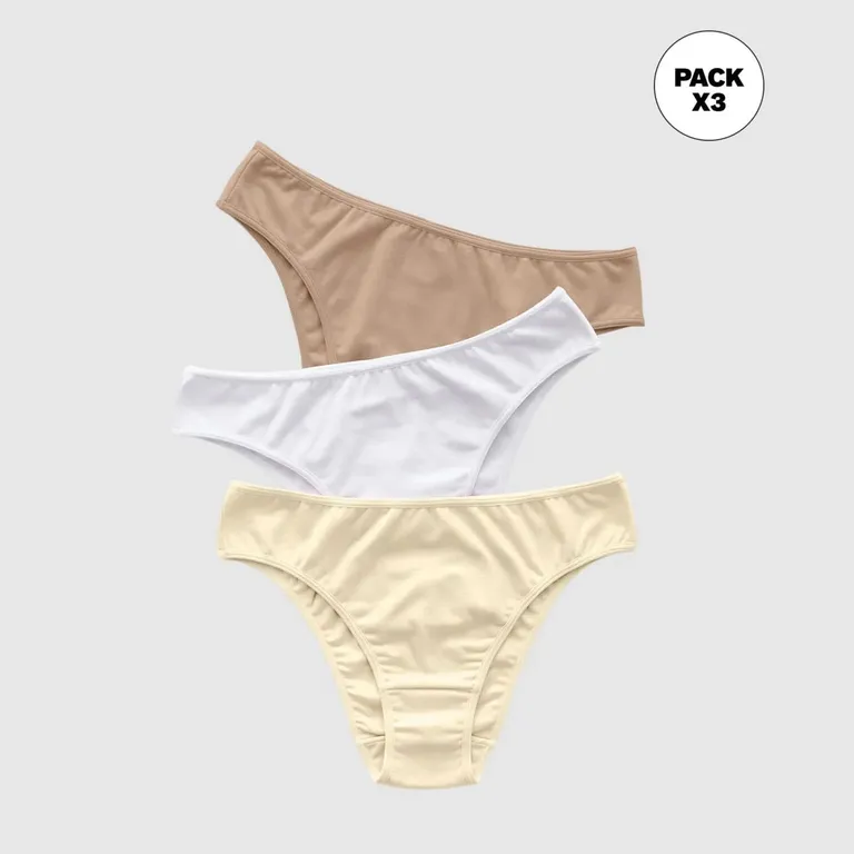 Calzón pack bikini
