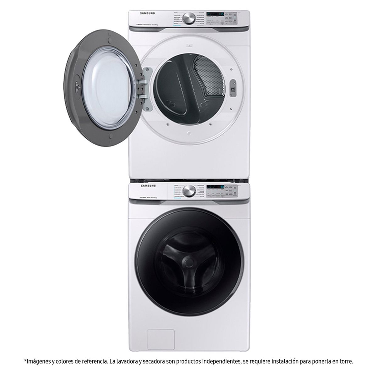 SAMSUNG - Combo Lavadora y Secadora 22KG Samsung WF22R6270AW/CO