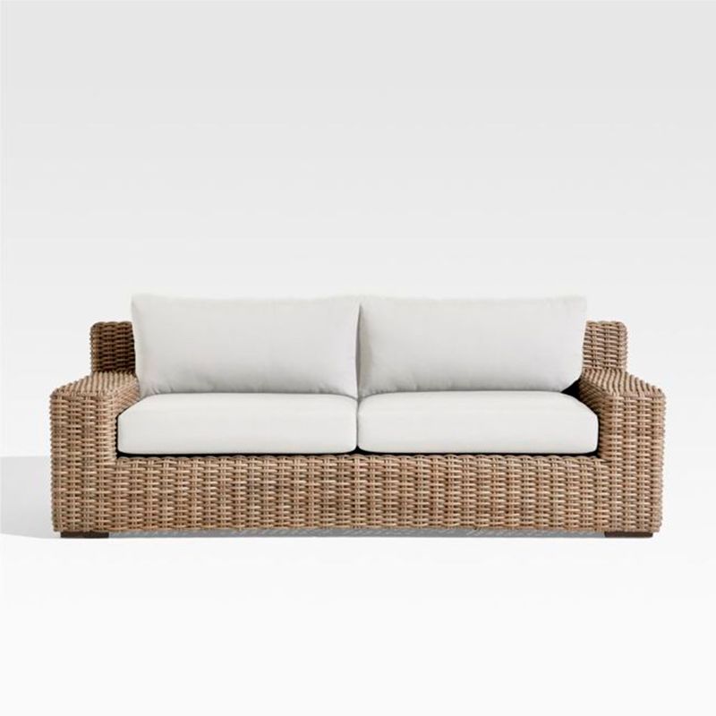 CRATE & BARREL - Sofá de terraza Abaco 3 puestos Tela