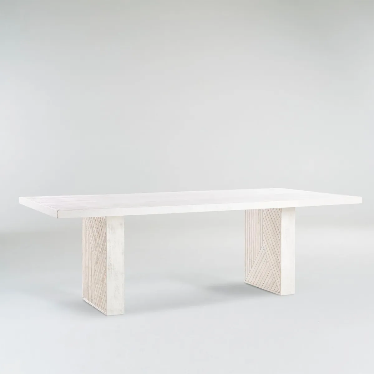 CRATE & BARREL - Mesa de comedor Dunewood 8 puestos en Madera mango