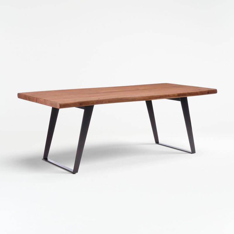 CRATE & BARREL - Mesa comedor Yukon Natural 203 cm