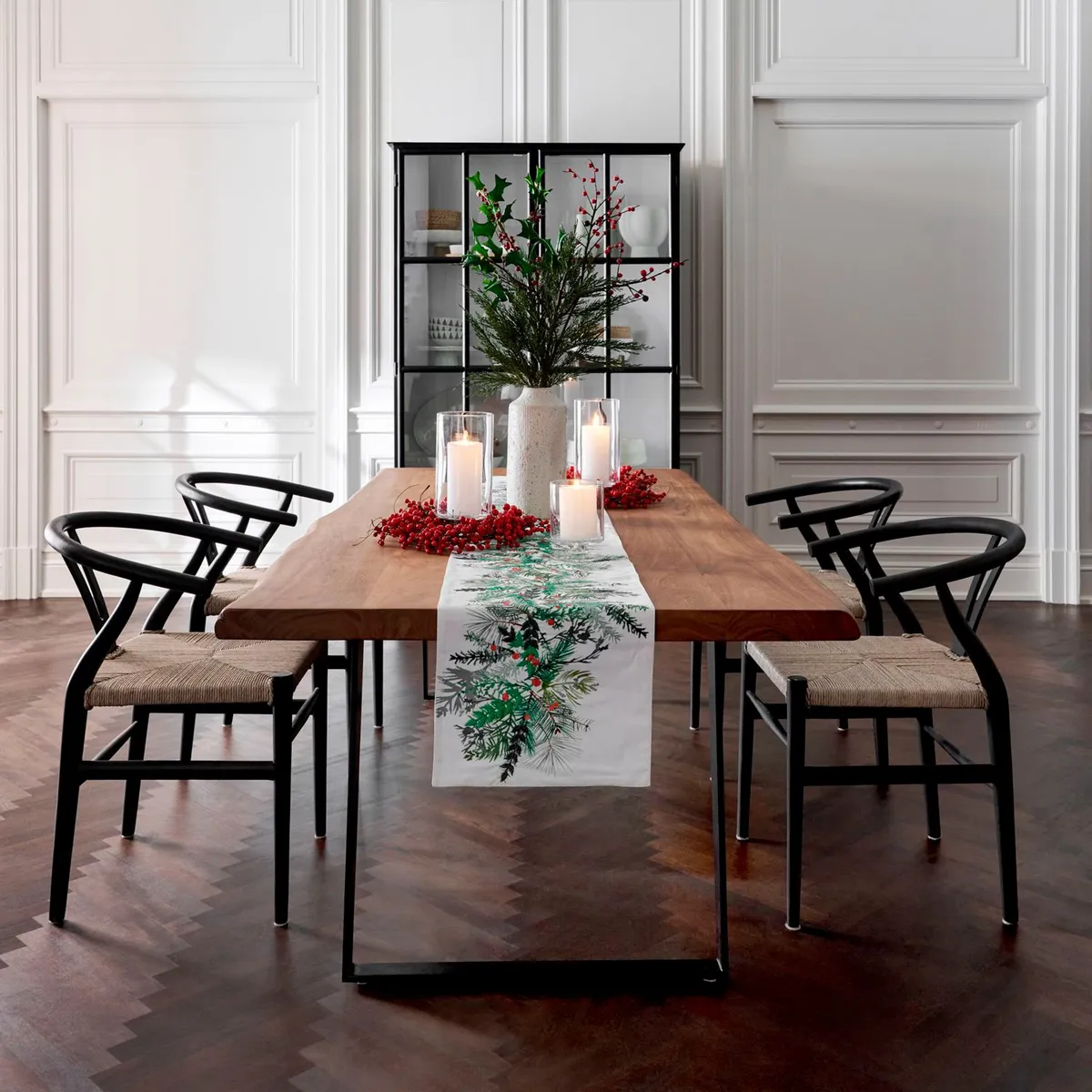 CRATE & BARREL - Mesa comedor Yukon Natural 203 cm