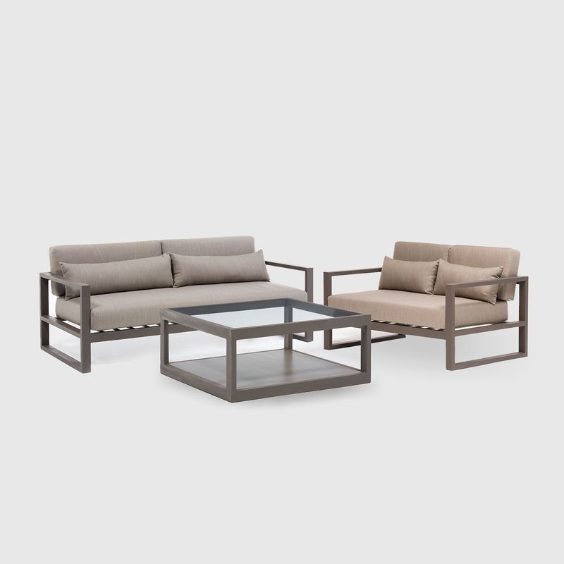 BASEMENT HOME - Juego de Sala de terraza Monaco 3-2 cuerpos  - Mueble
