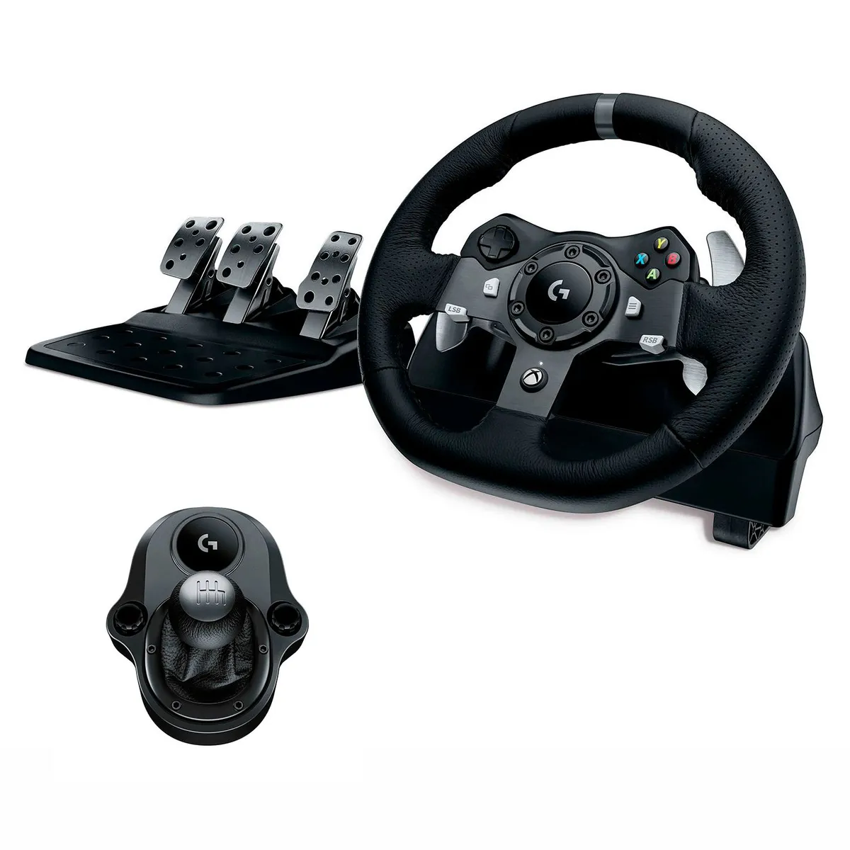 LOGITECH - Timón Logitech G920 XBOX One - PC + Palanca de cambios 