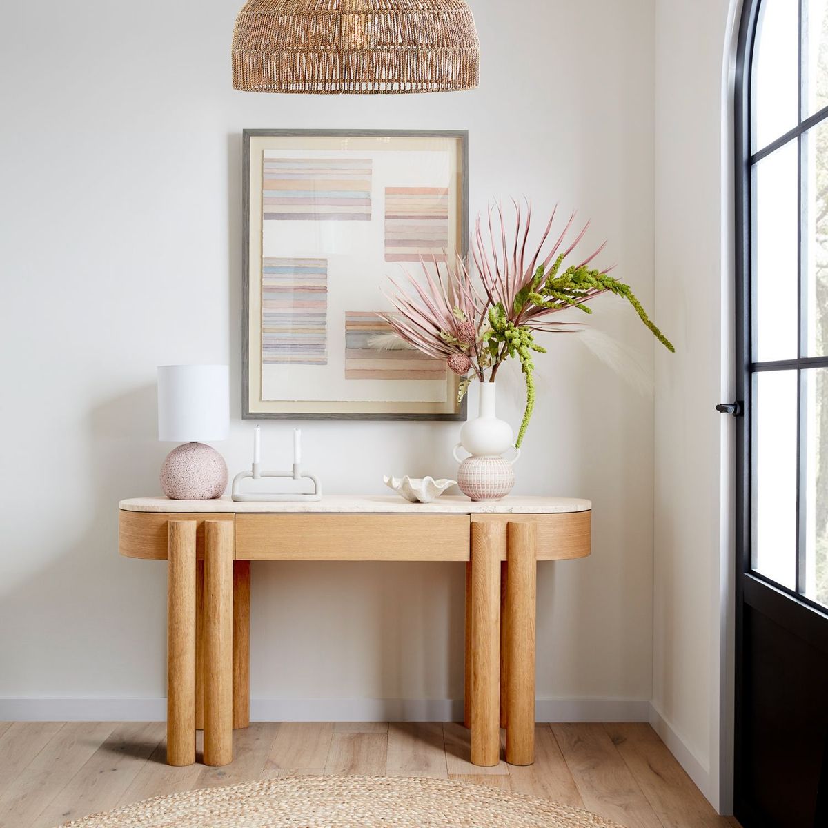 CRATE & BARREL - Consola Oasis Madera