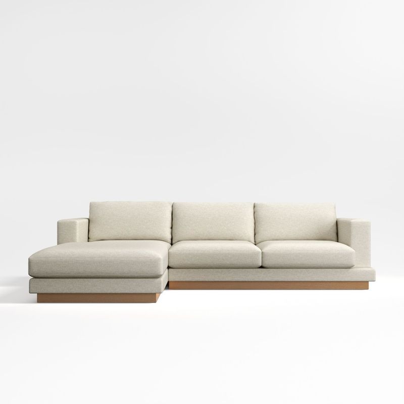 CRATE & BARREL - Sofá en L Tidal Oasis Izquierdo Tela