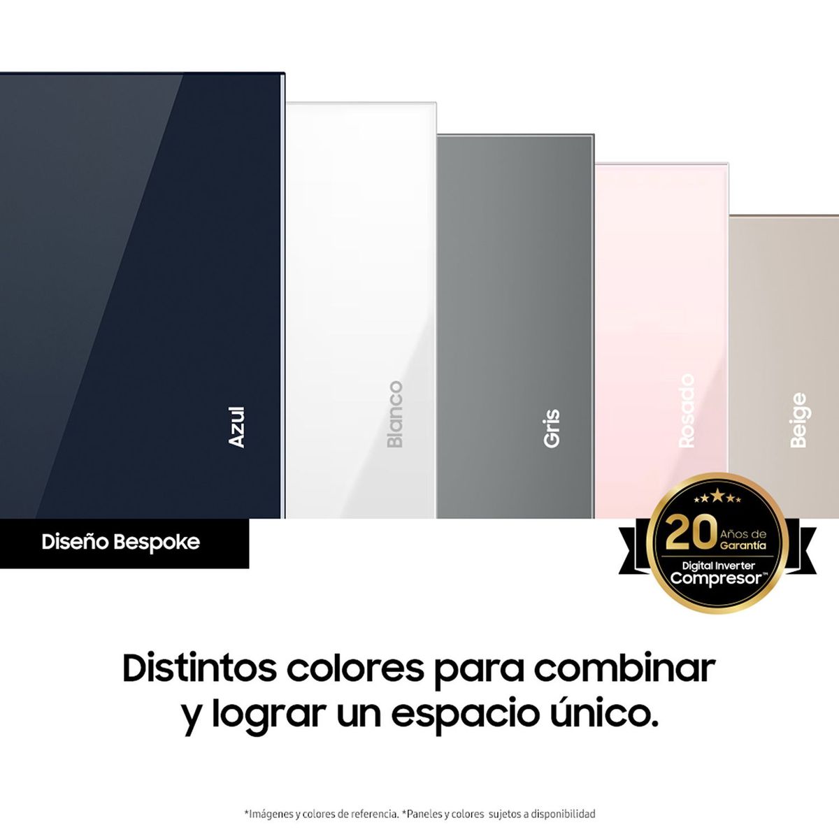 SAMSUNG - Combo Samsung Bespoke Neveras One Door 323 lt Azul