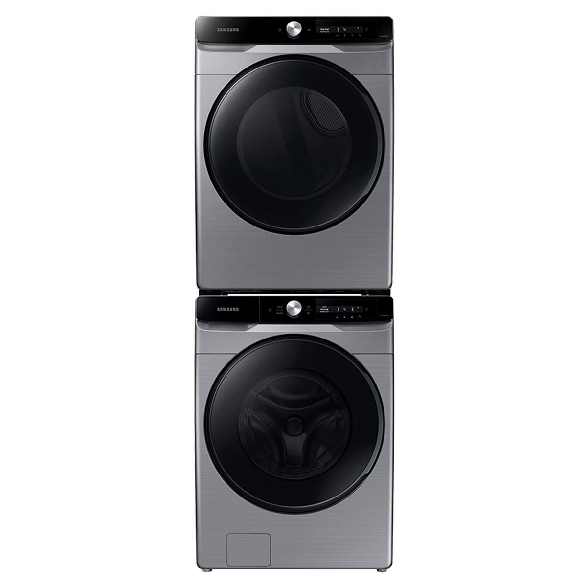 SAMSUNG - Combo Smart Tower Lavadora y Secadora Samsung 22 KG Gris 