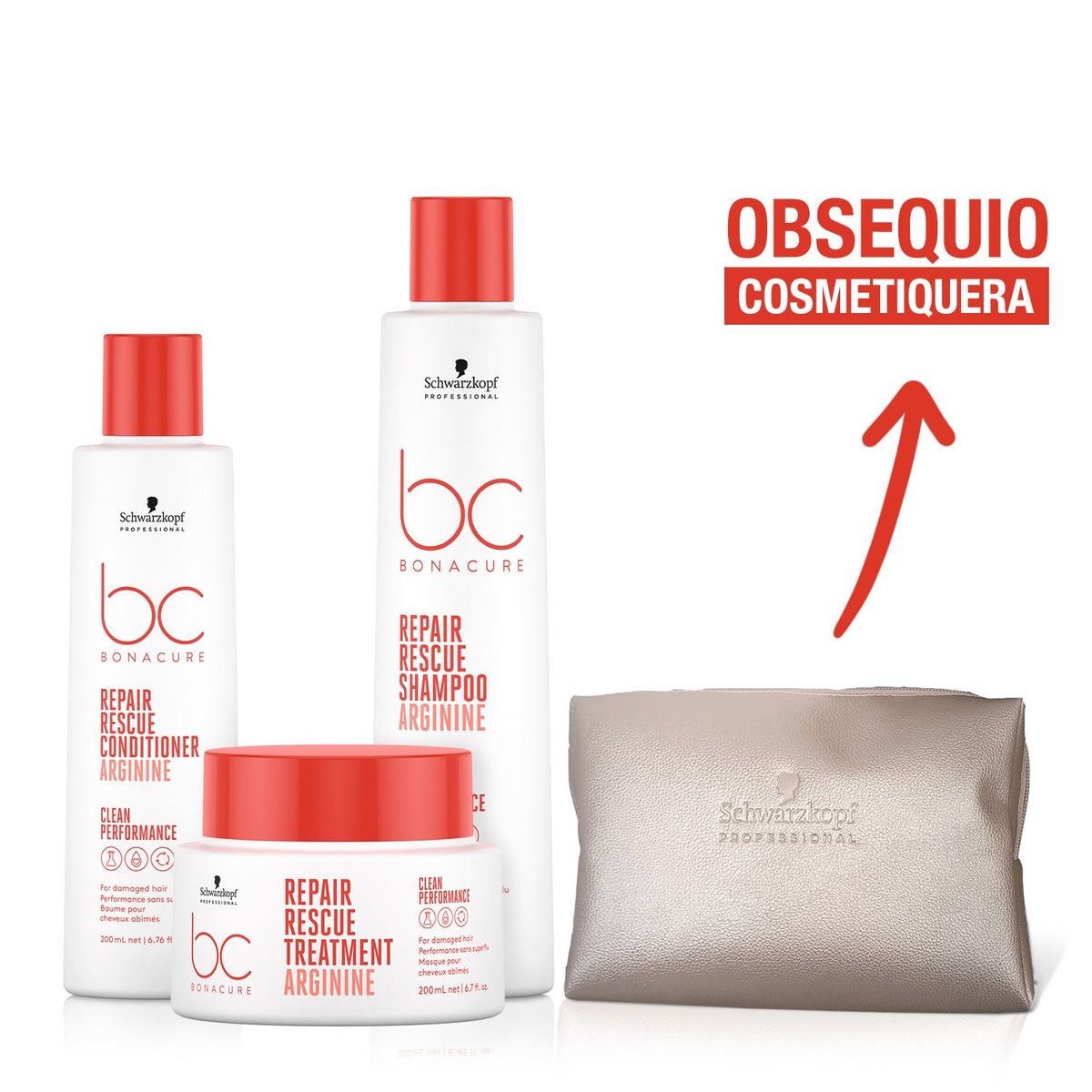 BONACURE BY SCHWARZKOPF - Tratamiento capilar Repair Rescue Bonacure By Schwarzkopf Incluye: 4 productos