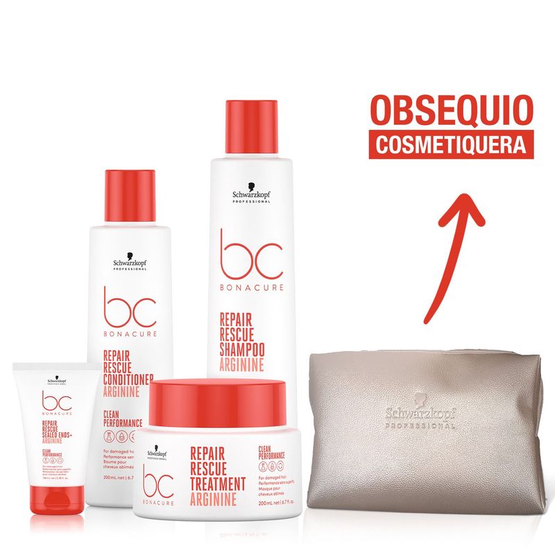 BONACURE BY SCHWARZKOPF - Tratamiento capilar Repair Rescue Bonacure By Schwarzkopf Incluye: 5 productos